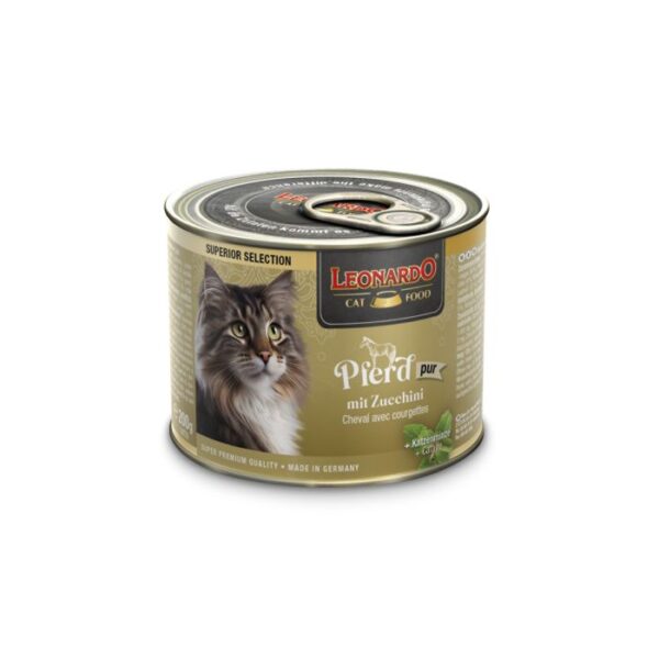 LEONARDO® SUPERIOR SELECTION PFERD MIT ZUCCHINI Nassfutter für Katzen Hunde & Katzen Tiernahrung - Kauartikel - Zubehör